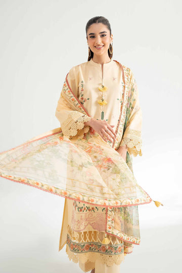 Nishat Linen 3 Piece - Digital Printed Embroidered Suit - 42502113 Online Shopping